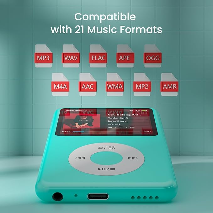 Mp3 Player with Bluetooth Y1 Portable Music Digital Players Supports Playlist - Image 4