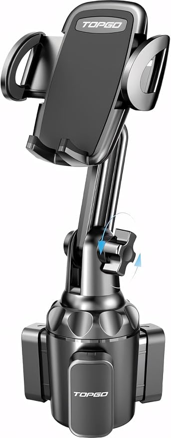 TOPGO Cup Phone Holder for Car, Car Cup Phone Mount, Compatible by TOPGO