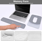 MOSISO Wrist Rest Support for Mouse Pad&Keyboard Set, Rectangular Ergonomic - Image 4