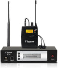 Pro UHF Wireless in Ear Monitor System, Metal IEM Dual Channel Wireless by Flygrow