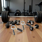 2Pcs Black 2 Inch Barbell Clamps, Stainless Steel Spring Collar Clips Weight - Image 9