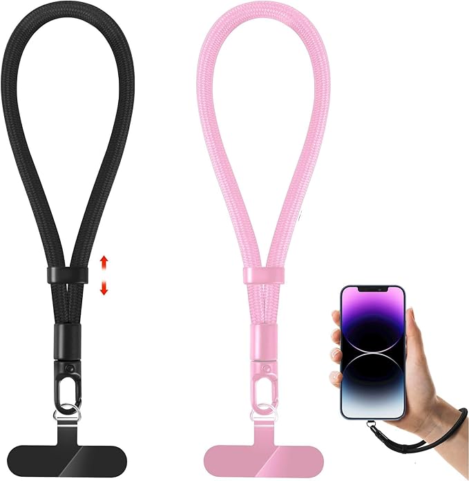 Phone Lanyard, 2 Pack Adjustable Cell Phone Lanyard Strap, Hand Wrist Strap by knIykmr