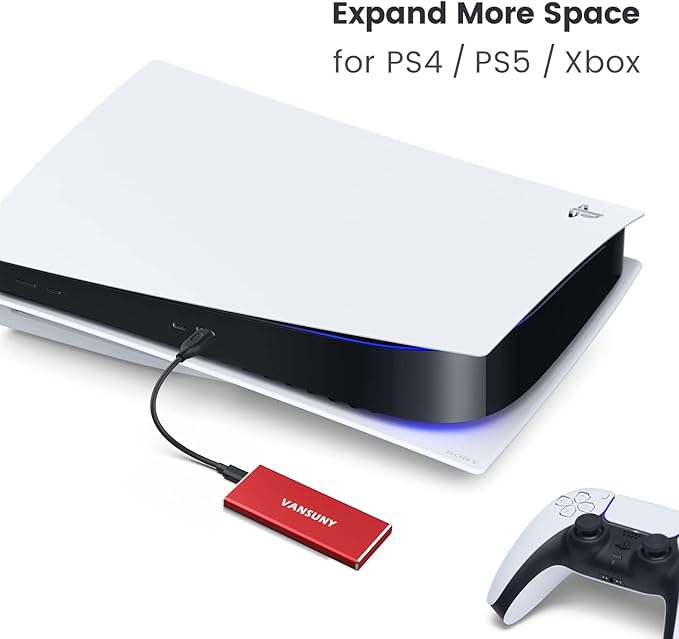 Vansuny 1TB Portable External SSD, USB 3.1 Gen2 540MB/s High-Speed Data ssd - Image 7