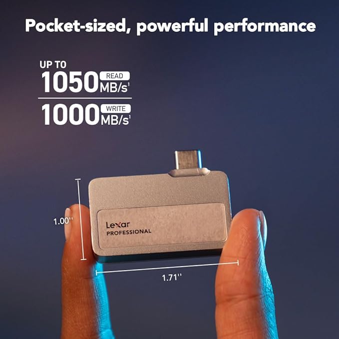 Lexar 2TB Professional Go Portable SSD, Supports Apple 4K 60fps ProRes - Image 2
