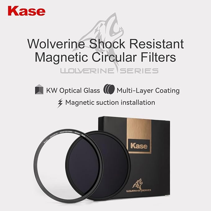 Kase Wolverine 82mm ND100000 16.5 Stop Magnetic Neutral Density Filters Incl - Image 8