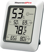 ThermoPro TP50 Digital Hygrometer Indoor Thermometer Room Thermometer and by ThermoPro