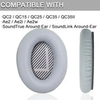 Ear Pads for Bose Quiet Comfort 35 Soft Protein Leather Replacement Earpads Ear - Image 2
