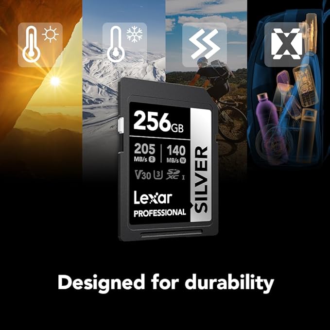Lexar 256GB Professional Silver SD Card, - Image 5