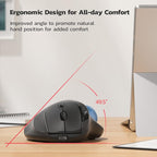 Nulea M501 Wireless Trackball Mouse, Rechargeable Ergonomic, Easy Thumb Control - Image 3