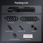 TESmart USB 3.0 HDMI KVM Switch 3 Monitors 4 Computers 4K@60Hz, Audio&Microphone - Image 9