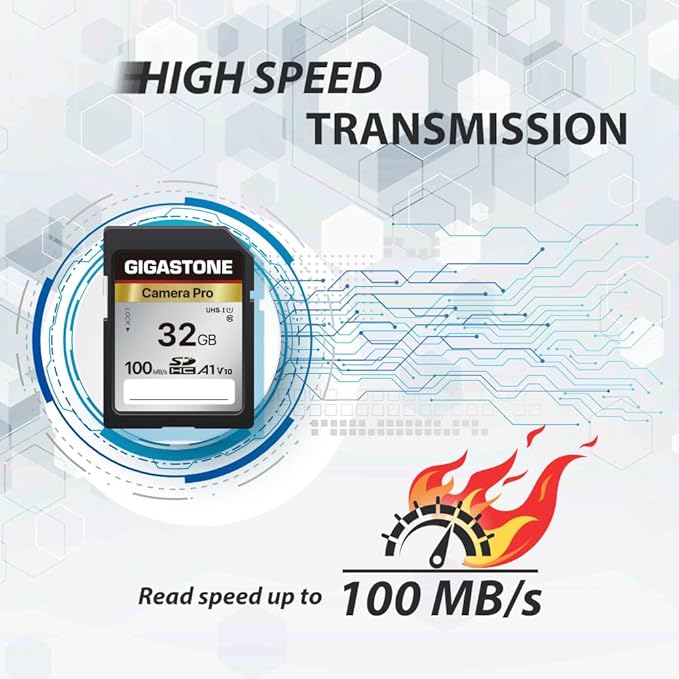 GIGASTONE 32GB SD Card, Camera Pro, A1 V10 SDHC Memory Card Compatible - Image 3