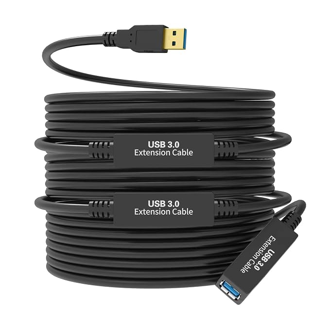 75FT USB 3.0 Active Extension Cable, USB 3.0 Extension Cord A-Male to A-Female by W+WDX%C2%A0MAST+DYNAPOINT+LIMITED