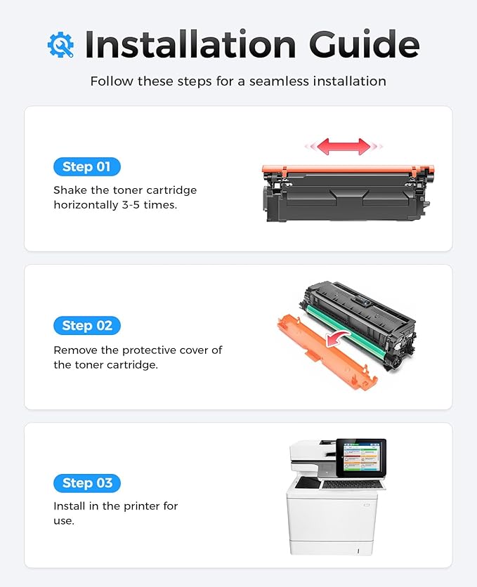 508X Toner Cartridge Set 4-Pack High Yield Replacement - Image 4