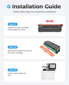 508X Toner Cartridge Set 4-Pack High Yield Replacement - Image 4