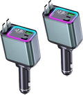 4 in 1 Retractable Car Charger by Zreal