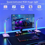 WILIT Desk Lamp with Wireless Charger, Music Sync RGB Color Changing Lights - Image 2