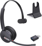 Yealink WH64 Hybrid Wireless Headset Dongle & Charging Stand, 492ft Range by RedefineYourWorkplace