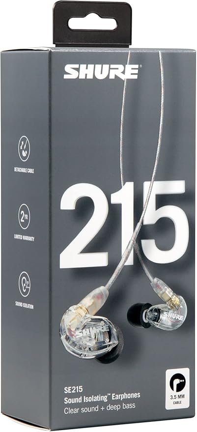 Shure SE215 PRO Wired Earbuds, Professional Sound Isolating Earphones - Image 7