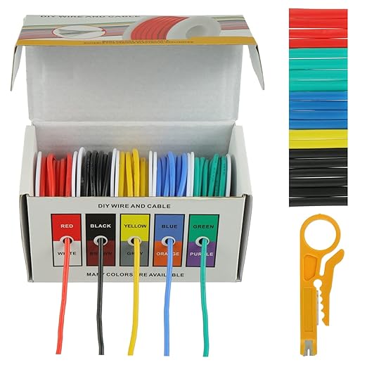 BOJACK 16 AWG Flexible Silicone Wire Electric Wire Hook up Wire Kit 300V Cables - Image 2