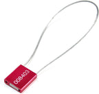 Leadseals 50 Red Steel Cable Seals Metal High Security Seals Numbered Truck - Image 6