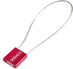 Leadseals 200 Red Steel Cable Seals Metal Security Tag Numbered Truck Trailer - Image 4