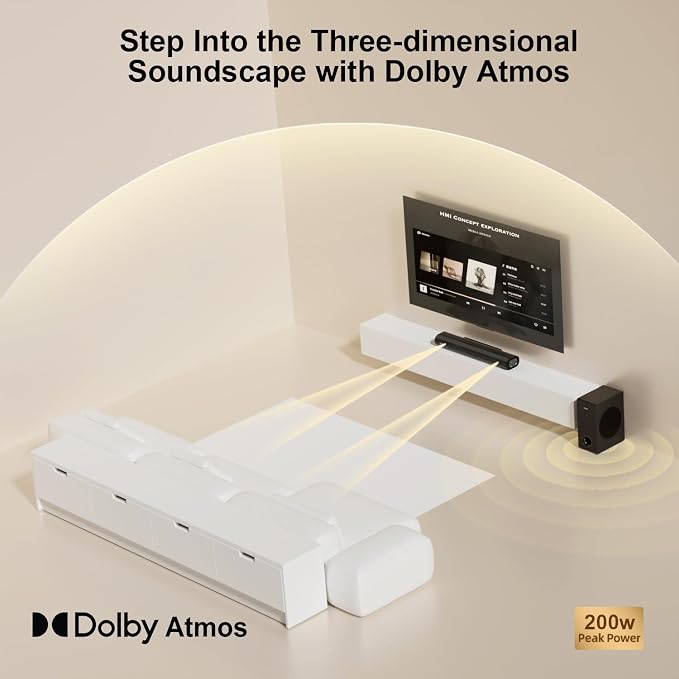 Hiwill 2.1CH Dolby Atmos Soundbar - Image 3
