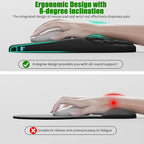 VAGAU Ergonomic Mouse Pad with Wrist Rest, Wrist Rest Pain Relief Mousepad - Image 2