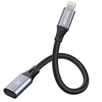 AGVEE 4 inch USB-C Female to Lightning Male Adapter, 30W Fast Charging Charger by AGVEE