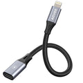 AGVEE 2 Pack 4 inch USB-C Female to Lightning Male Adapter, 30W Fast Charging by AGVEE