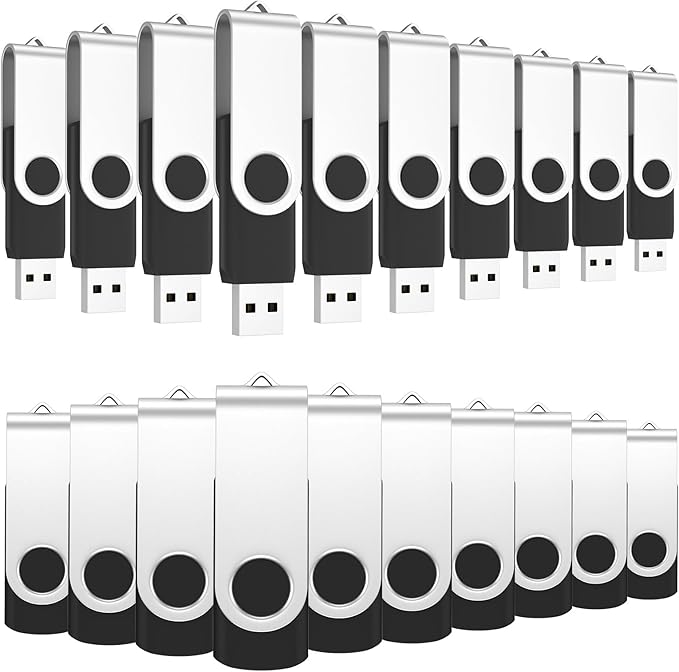 ABLAZE 256MB Flash Drives 500 Pack, USB 2.0 Thumb Drives Bulk Swivel Memory by ABLAZEGlobal
