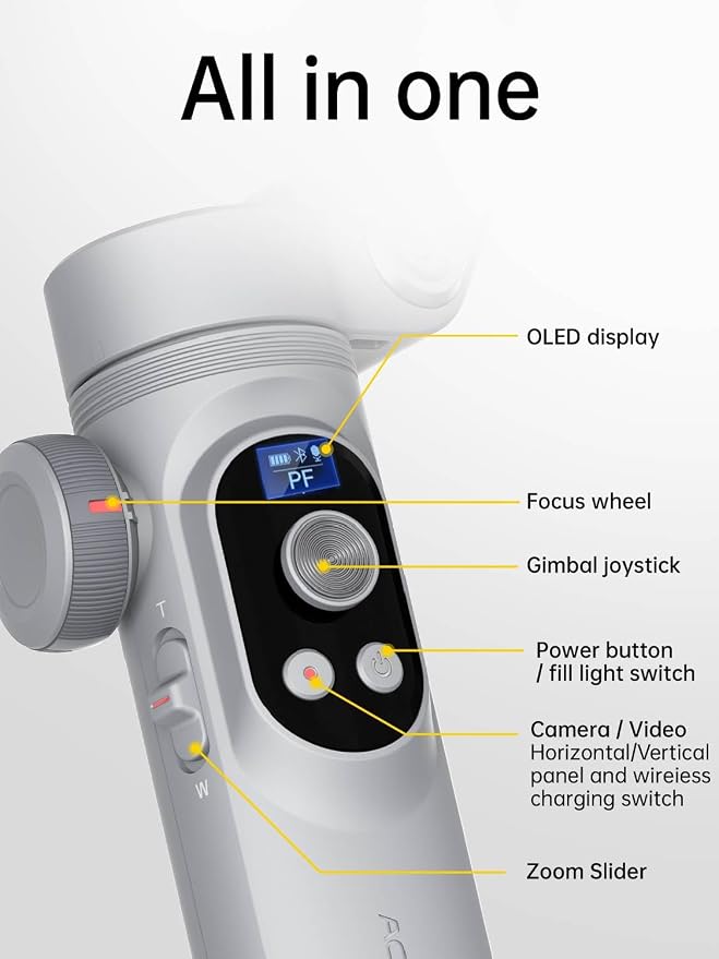 iPhone Gimbal, 3-Axis Gimbal Stabilizer - Image 6