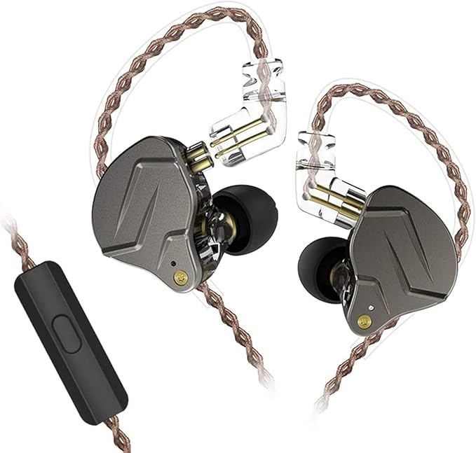 KZ ZSN Pro 1BA+1DD Wired Earphone HiFi Stereo Headphones in Ear Built in Mic by HHIFIHEAR