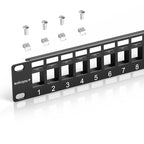 24 Port Blank Keystone Patch Panel by Unknown