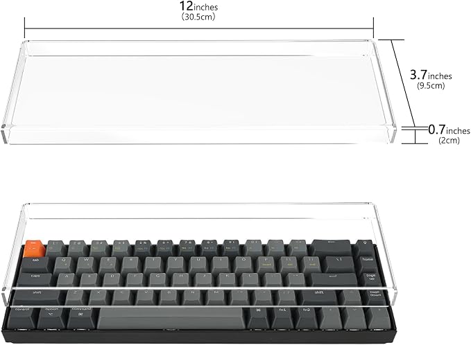 Geekria 65% Clear Acrylic Dust Cover - Image 4