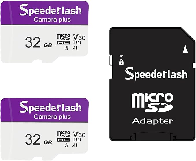 Micro SDXC Memory Card 32GB 2 Pack, Speederlash Camera Plus TF Card by Speederlash