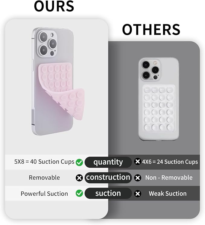 2 Pack Silicone Double-Sided Suction Grip – 40 Cups per Side, Strong Hold - Image 3
