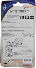 Sendt White Notebook/Laptop Combination Lock Security Cable - Image 4