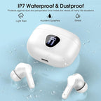 Wireless Earbuds, IP7 Waterproof in Ear Earphones, LED Display Ear buds - Image 6