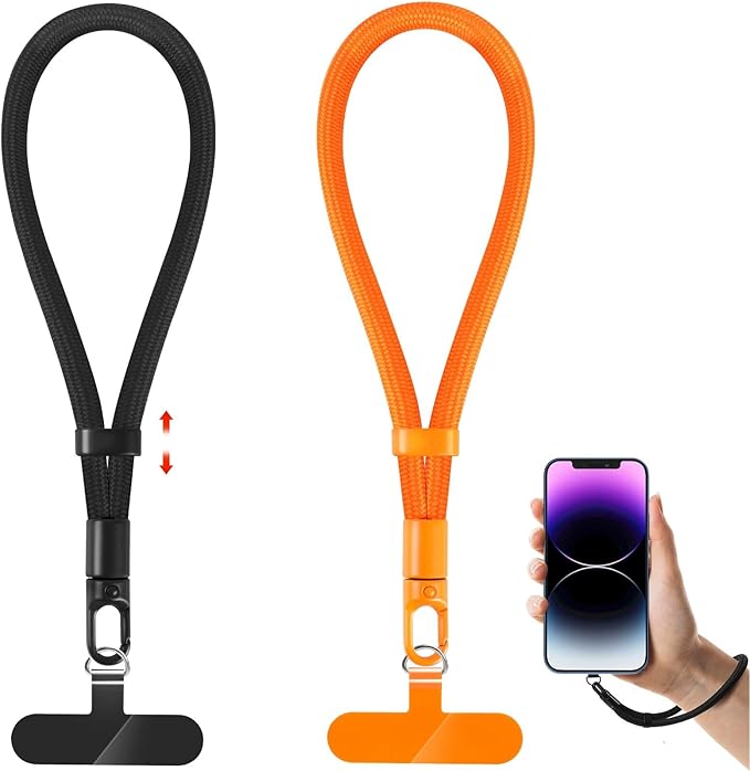 Phone Lanyard, 2 Pack Adjustable Cell Phone Lanyard Strap, Hand Wrist Strap by knIykmr