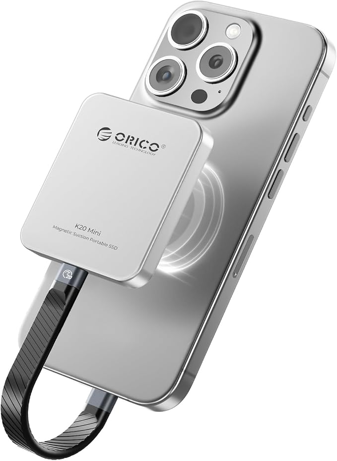ORICO 512GB Magnetic External SSD, Aluminum Alloy, 4K 120Hz ProRes HDR Record - Image 9
