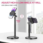 ULANZI Cell Phone Stand Mount for Desk, Vijim HP004 Adjustable Height & Angle - Image 2