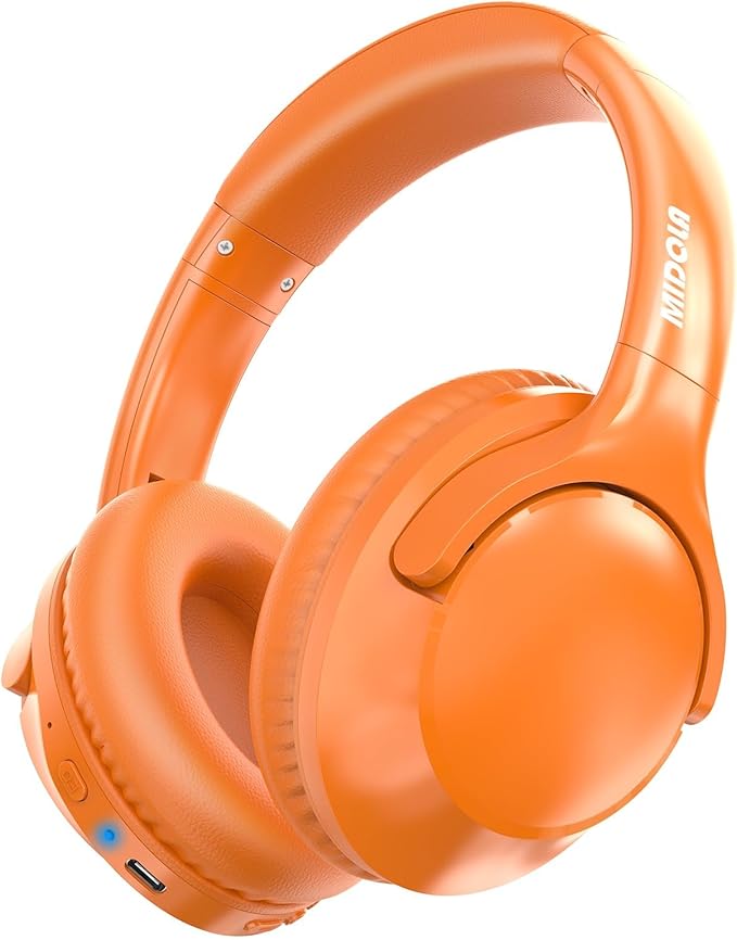 MIDOLA Bluetooth Headphones Over Ear 68H Playtime 6 EQ Wireless Headset by KidsHeadphonesBluetoothWirelessWire