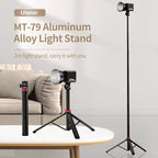 VIJIM MT-79 Extendable Photography Light Stand, 360° Ball Head Camera Phone - Image 8