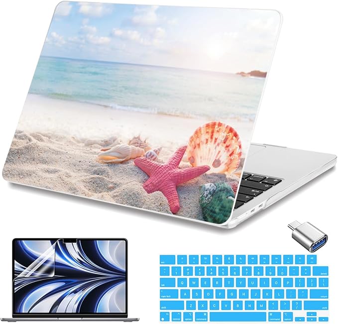 Teryeefi for MacBook Air 13.6 inch Case A3240 A3113 A2681, Protective Plastic by Teryeefi