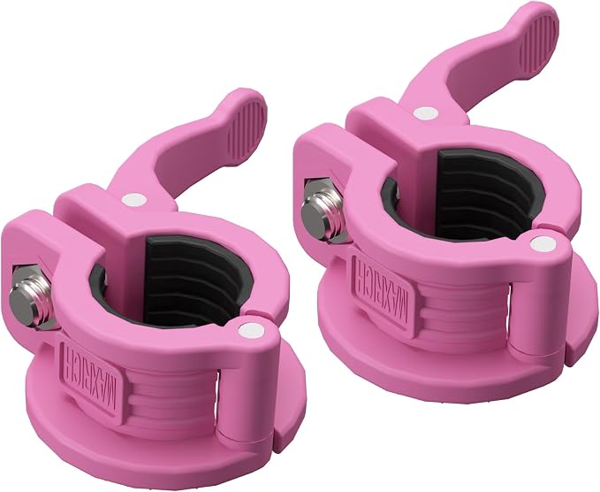 MAXRICH T Barbell Clamp 1 inch Multiple Sizes & Adjustable Weight Clips by MAXRICH