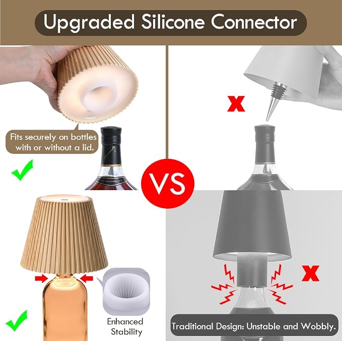 WILIT Wireless Bottle Lamp Shades - Image 3