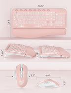 SABLUTE Ergonomic Wireless Keyboard and Mouse Combo - Image 8