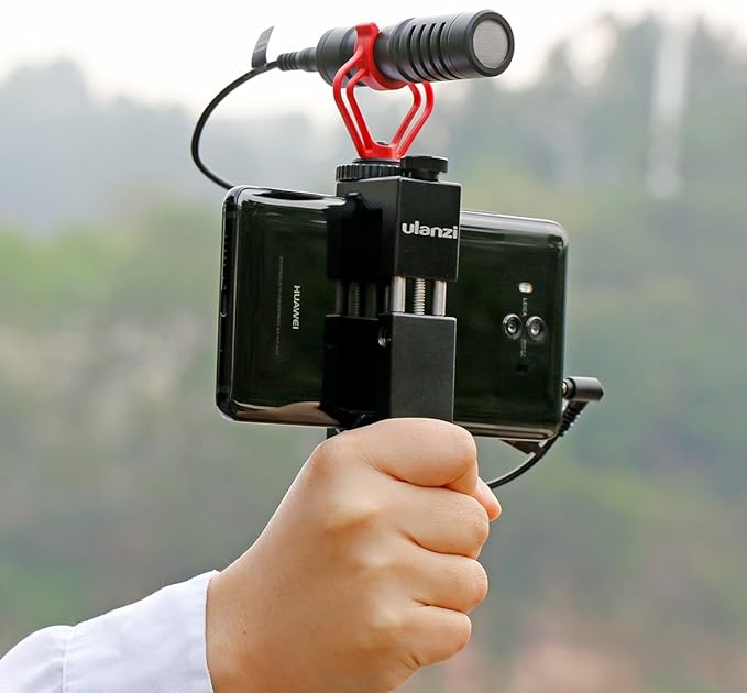 ULANZI ST-02S Aluminum Phone Tripod Mount w Cold Shoe Mount, Support Vertical - Image 9