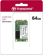 Transcend TS64GMSA230S 64GB SATAIII mSATA SSD 230S Internal Solid State Drive - Image 2