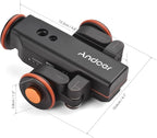 Andoer Video Camera Dolly with Ballhead & Phone Holder, 3-Speed Motorized Auto - Image 6